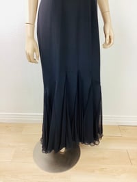 Image 6 of Vintage 1990s Travilla Black Mermaid Hem Formal Dress