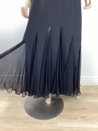 Image 7 of Vintage 1990s Travilla Black Mermaid Hem Formal Dress