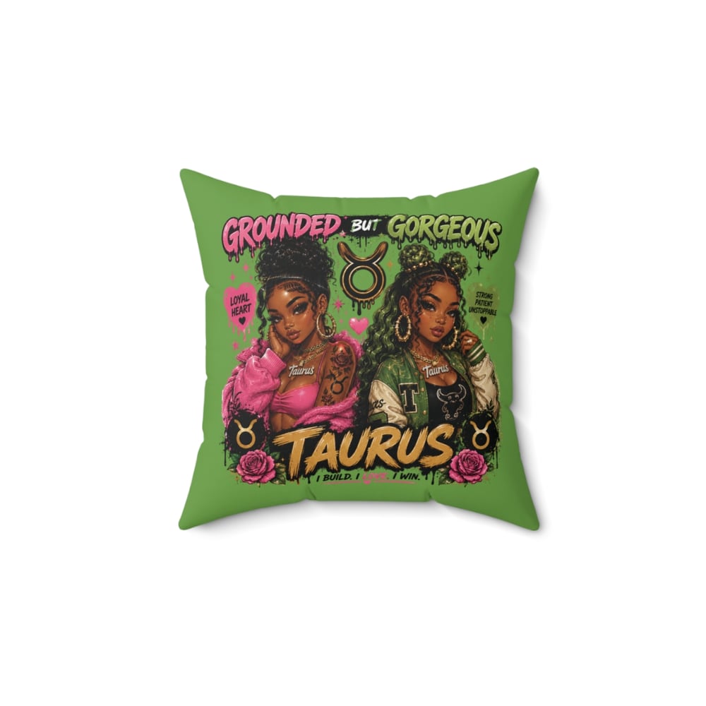 Image of Taurus Zodiac Pillow — 'Grounded But Gorgeous' Astrology Accent Cushion