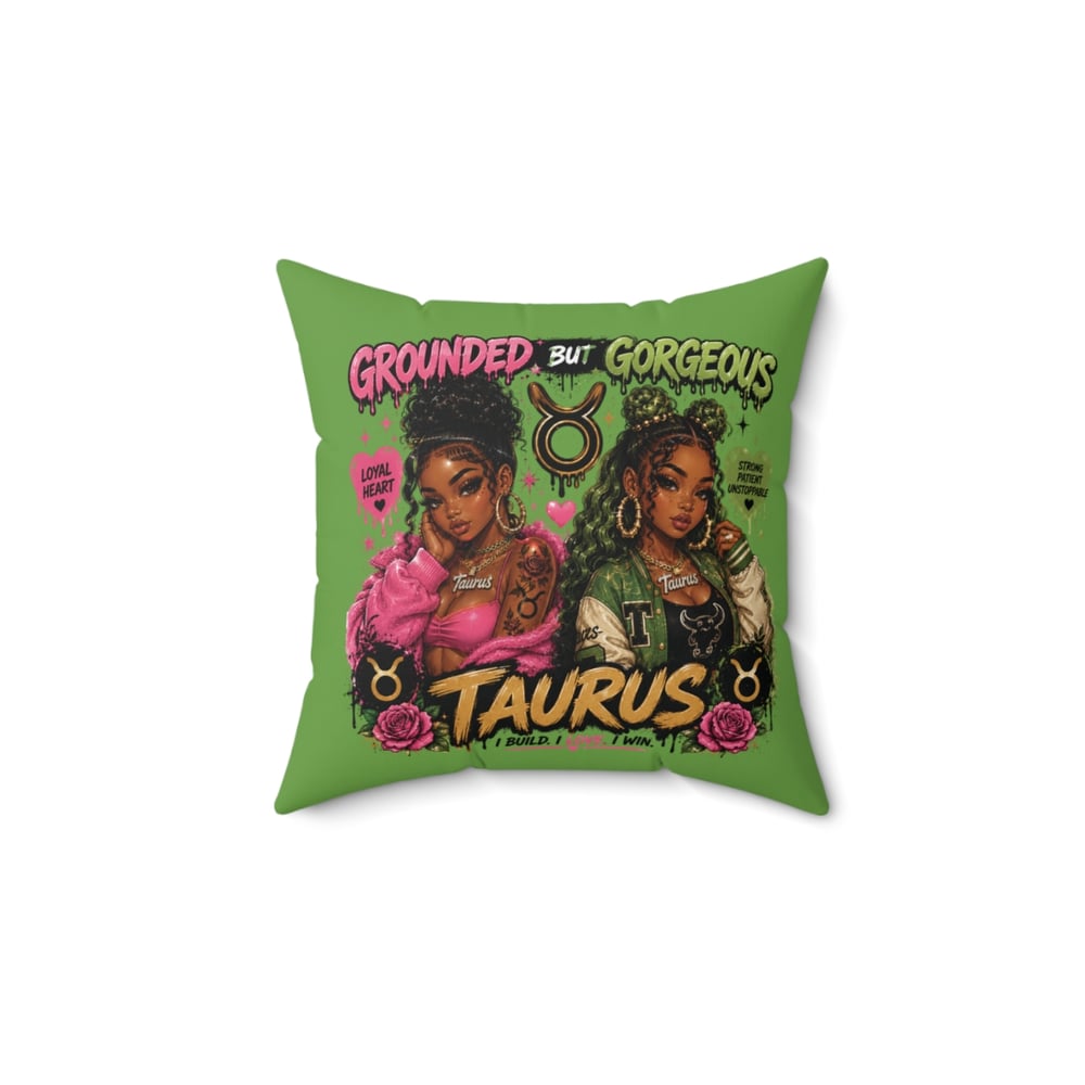 Image of Taurus Zodiac Pillow — 'Grounded But Gorgeous' Astrology Accent Cushion
