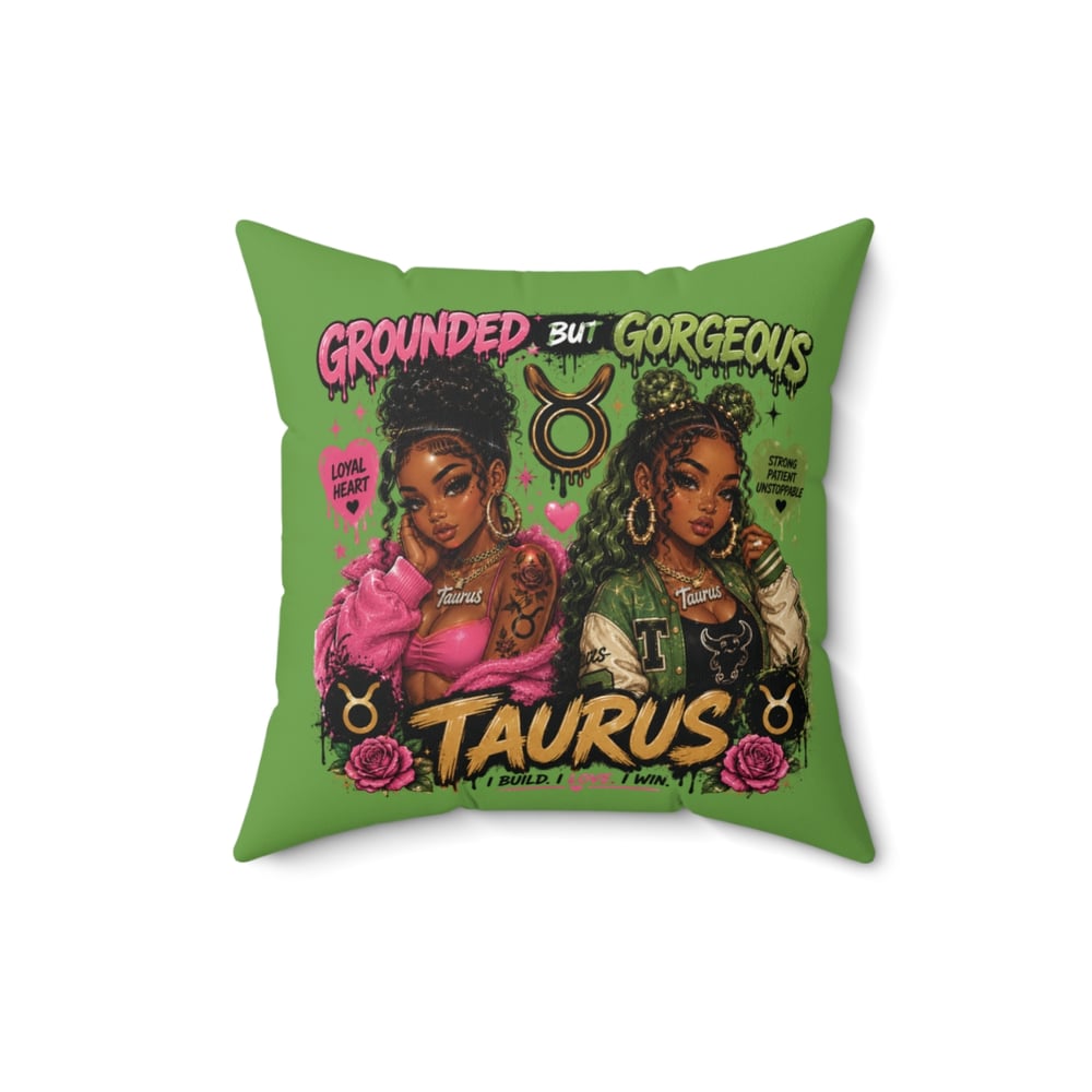 Image of Taurus Zodiac Pillow — 'Grounded But Gorgeous' Astrology Accent Cushion