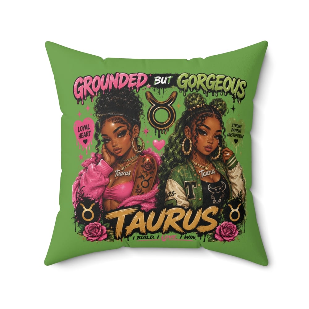 Image of Taurus Zodiac Pillow — 'Grounded But Gorgeous' Astrology Accent Cushion