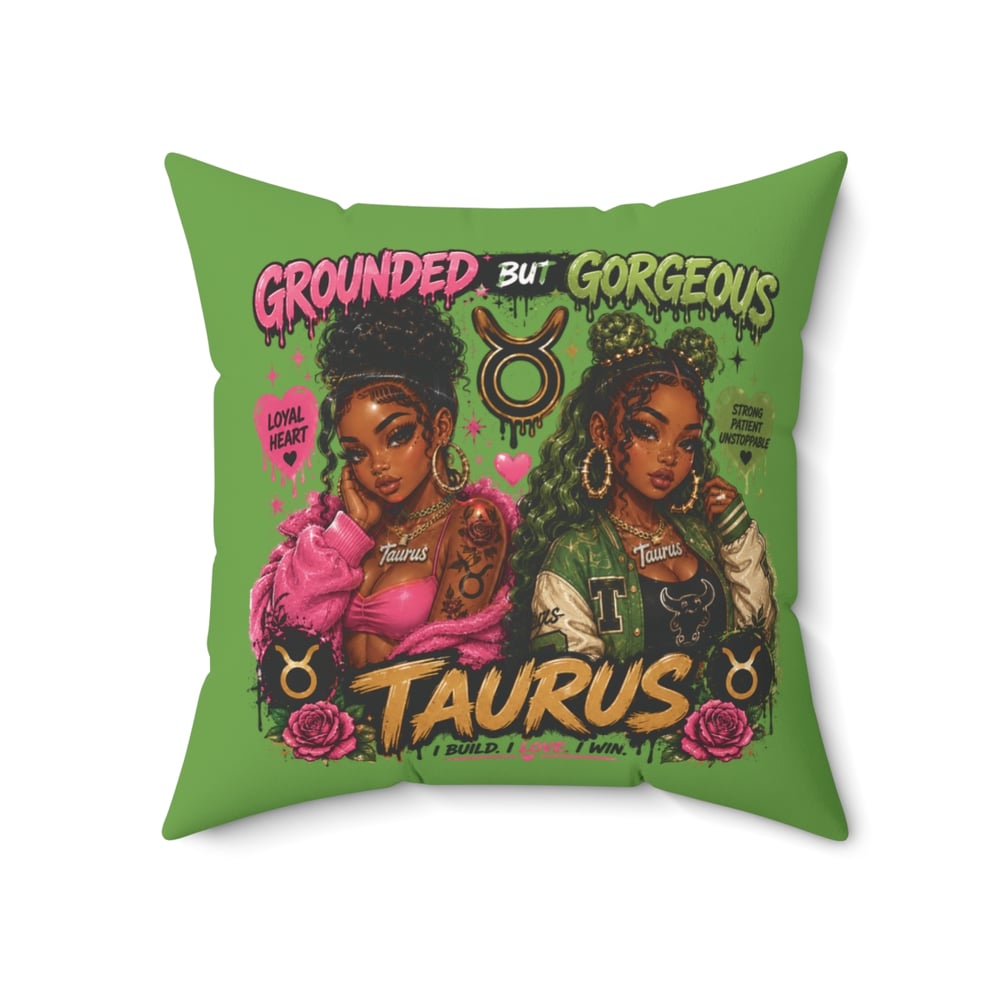 Image of Taurus Zodiac Pillow — 'Grounded But Gorgeous' Astrology Accent Cushion