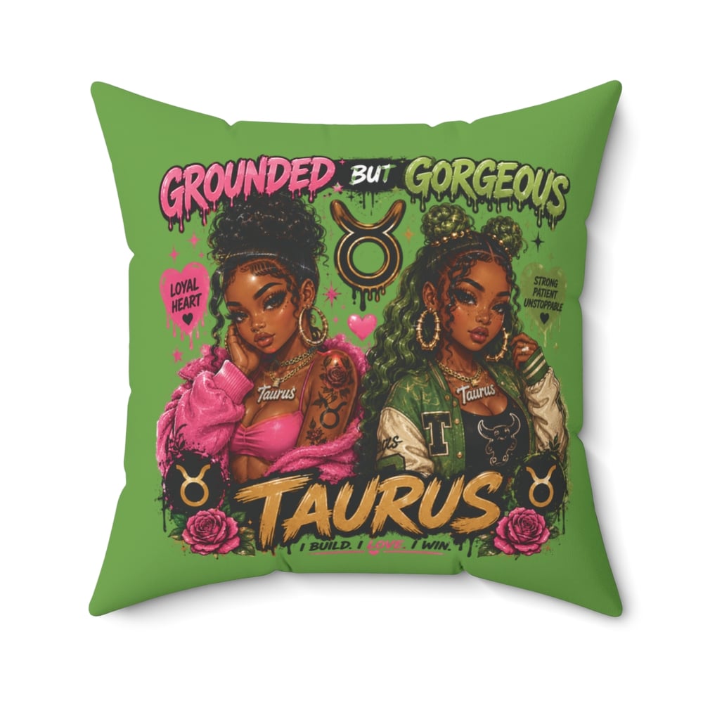 Image of Taurus Zodiac Pillow — 'Grounded But Gorgeous' Astrology Accent Cushion
