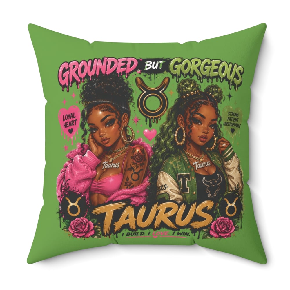Image of Taurus Zodiac Pillow — 'Grounded But Gorgeous' Astrology Accent Cushion