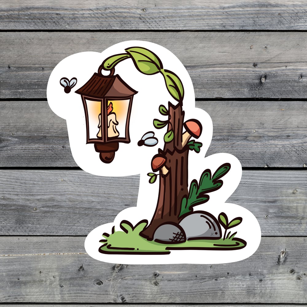 Image of Forest Lamp Sticker