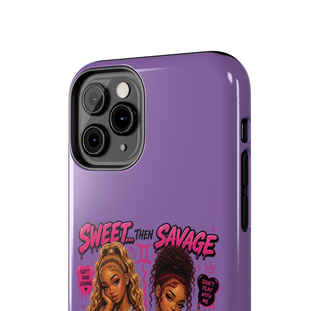 Image of Gemini Phone Case — "Sweet Then Savage" Zodiac Tough Case