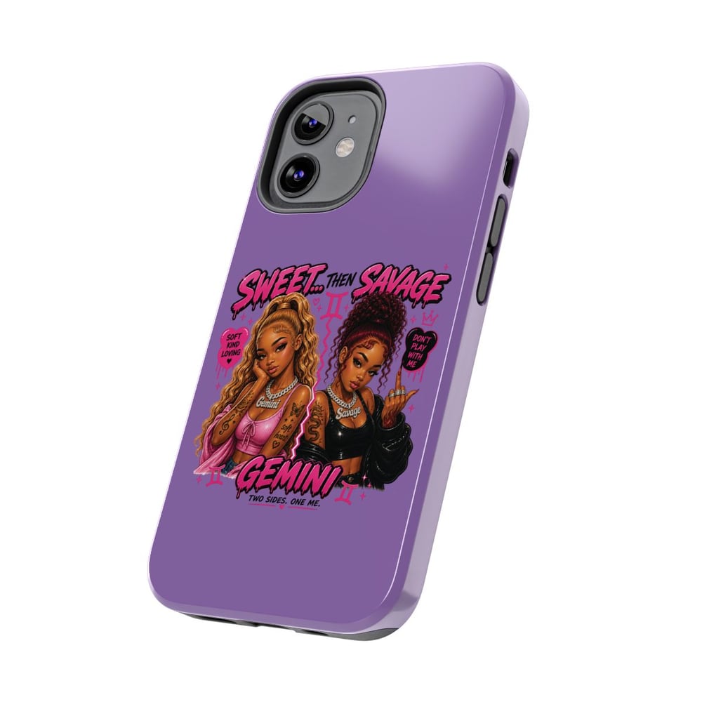 Image of Gemini Phone Case — "Sweet Then Savage" Zodiac Tough Case
