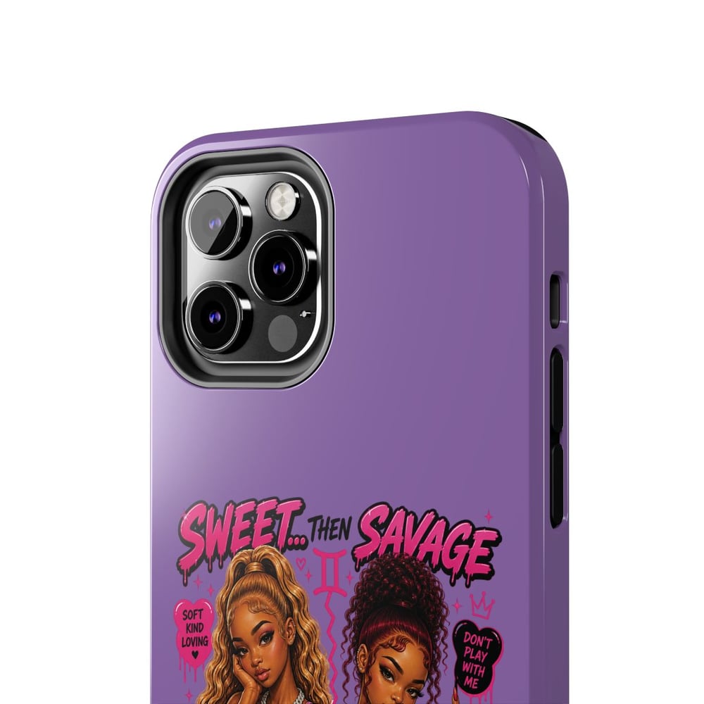 Image of Gemini Phone Case — "Sweet Then Savage" Zodiac Tough Case