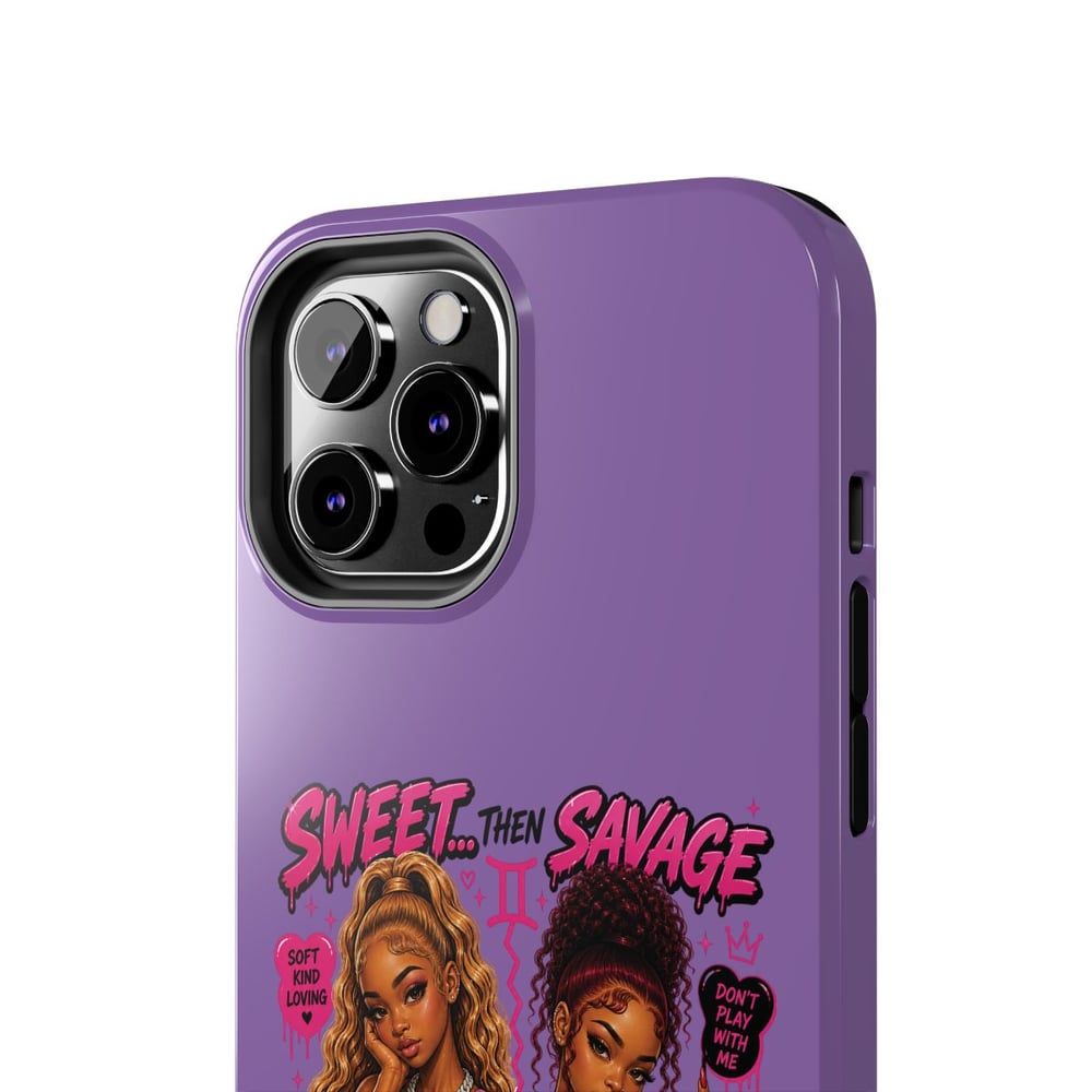Image of Gemini Phone Case — "Sweet Then Savage" Zodiac Tough Case