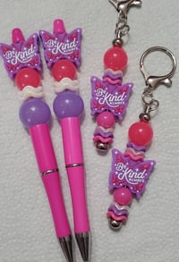Image 1 of Be Kind Butterfly Focal Pen or Bag Charm