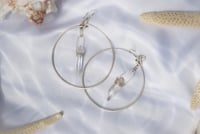 Image 1 of Quartz Hoop Earrings - PRE ORDER
