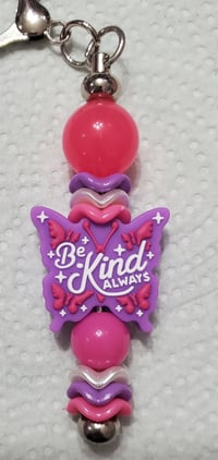 Image 4 of Be Kind Butterfly Focal Pen or Bag Charm