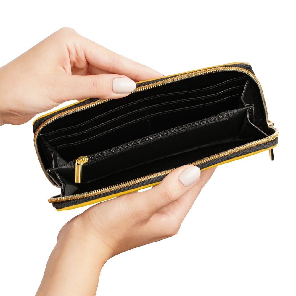 Image of Zipper Wallet — "You Tried It" Bold Graphic Wallet with Confident Female Illustration
