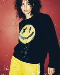 Image 1 of SMILEY KASCHMIR PULLOVER *°SCREENPRINT *° OVERSIZED *° UNISEX