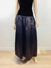 Image 3 of Vintage Oscar De La Renta Black Silk & Velvet Pouf Ball Skirt