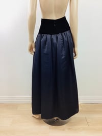 Image 6 of Vintage Oscar De La Renta Black Silk & Velvet Pouf Ball Skirt