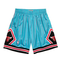 Image 1 of Chicago Bulls Mitchell & Ness Blue Hardwood Classics Swingman Shorts