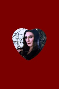 morticia heart pin