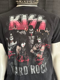 Image 3 of Stevie Rachelle "Stage Worn / KISS" men's Hard Rock themed KISS Tee includes a Free signed CD