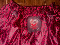 Image 4 of red leopard skull print skirt