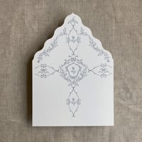 Image 2 of grace floral laser cut liner for A7 euro flap envelope PACK of 10