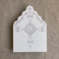 Image 4 of grace floral laser cut liner for A7 euro flap envelope PACK of 10
