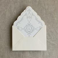 Image 5 of grace floral laser cut liner for A7 euro flap envelope PACK of 10