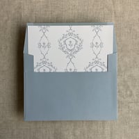 Image 1 of grace floral liner for A7 square flap envelope PACK of 10