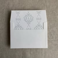 Image 5 of grace floral liner for A7 square flap envelope PACK of 10