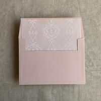 Image 7 of grace floral liner for A7 square flap envelope PACK of 10