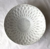 Image 6 of Handmade White Papier Mache Bowl – Wabi Sabi Decor
