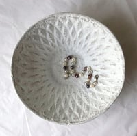 Image 9 of Handmade White Papier Mache Bowl – Wabi Sabi Decor