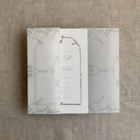 Image 7 of grace floral printed vellum wrap for 5x7 inches card PACK of 10