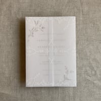 Image 9 of grace floral printed vellum wrap for 5x7 inches card PACK of 10