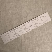 Image 2 of grace floral vellum Belly Band for 5x7 invitation A7 card PACK of 10
