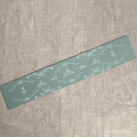 Image 5 of grace floral vellum Belly Band for 5x7 invitation A7 card PACK of 10