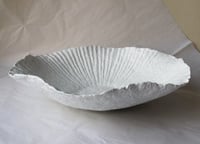 Image 5 of White Organic Papier Mache Bowl – Handmade Wabi Sabi Decor