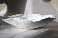 Image 15 of White Organic Papier Mache Bowl – Handmade Wabi Sabi Decor