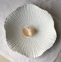 Image 7 of White Organic Papier Mache Bowl – Handmade Wabi Sabi Decor