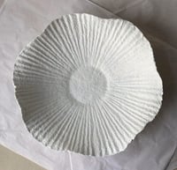 Image 3 of White Organic Papier Mache Bowl – Handmade Wabi Sabi Decor