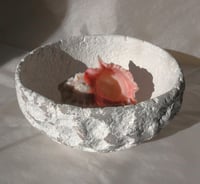 Image 12 of White Wabi Sabi Sculptural Bowl – Handmade Paper Mache Decor