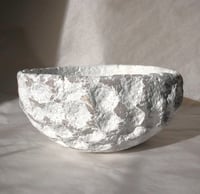 Image 10 of White Wabi Sabi Sculptural Bowl – Handmade Paper Mache Decor