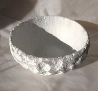 Image 13 of White Wabi Sabi Sculptural Bowl – Handmade Paper Mache Decor
