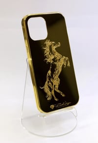 Image 3 of 24K Gold Luxury iPhone 12 Pro Max – Horse Stand Artistic Edition (Custom)