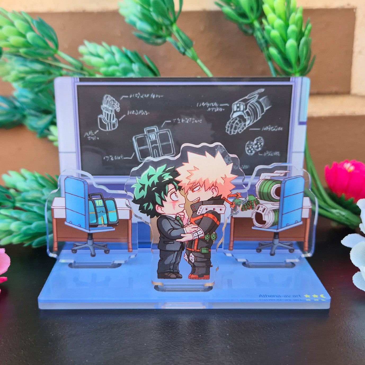 IZUKU SENSEI & KACCHAN PRO HERO ACRYLIC STANDEE | Athena-av