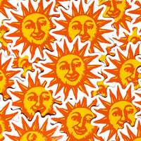 Orange Sunshine Stickers - 3 pack