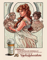 Art Nouveau Methylphenidate Print
