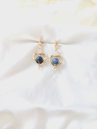 Image 1 of Gold heart earrings 