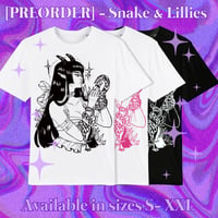 Image 1 of [PREORDER] Snake & Lillies Shirt